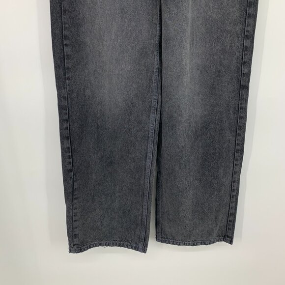 BDG Jeans Dipped V Wide Leg Denim Black Gray Cotton Urban NWT - Picture 7 of 13